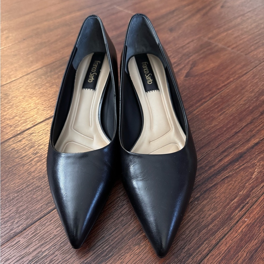 Franco Sarto Black Pointed Heels